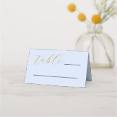 化膿性ブルー結婚ズ プレイスカード (正面)