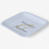 化膿性ブルー結婚ズ ペーパープレート (傾斜あり)