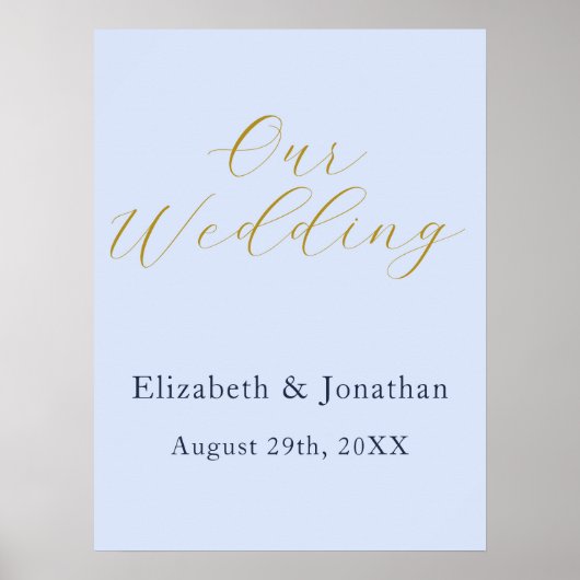 化膿性ブルー結婚ズ ポスター (正面)