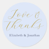 化膿性ブルー結婚ズ ラウンドシール (正面)