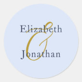 化膿性ブルー結婚ズ ラウンドシール (正面)