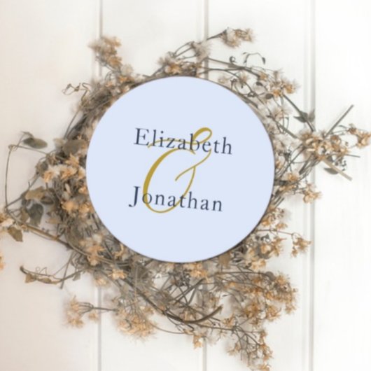 化膿性ブルー結婚ズ ラウンドペーパーコースター