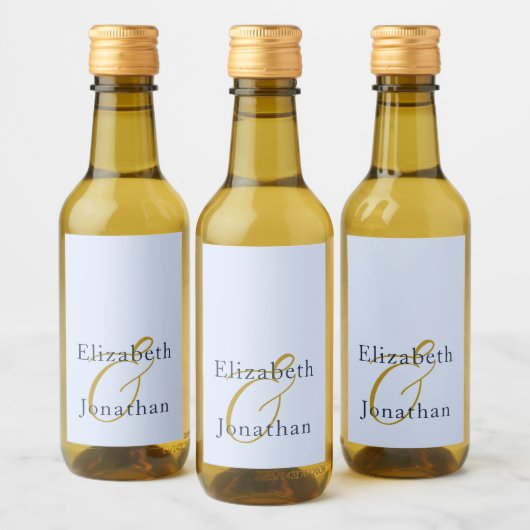 化膿性ブルー結婚ズ ワインラベル (ボトル)