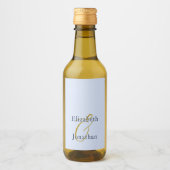 化膿性ブルー結婚ズ ワインラベル (正面)