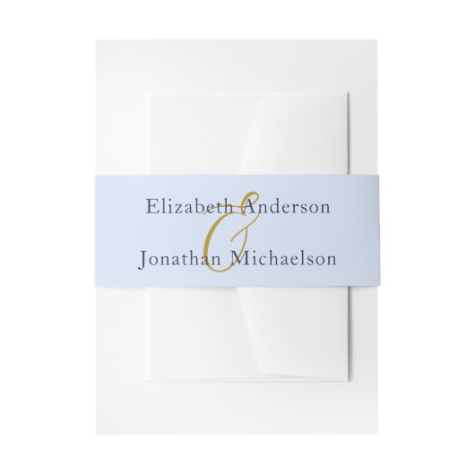 化膿性ブルー結婚ズ 招待状ベリーバンド (正面例)