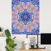 化膿性ヘキサグラムバリエーション4アートプリント ポスター (ホームオフィス)