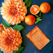 化膿性マンダリンオレンジ結婚フローラ詳細 エンクロージャーカード