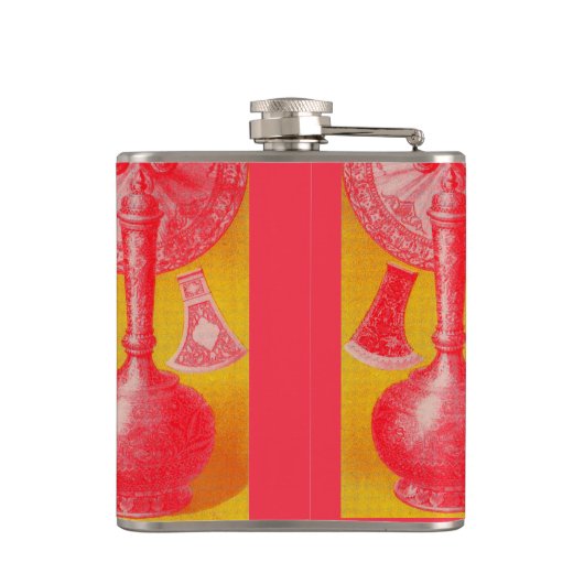 化膿性中ビクトリアンプリントデカンターと… フラスク (裏面)