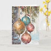 化膿性玉潮の光 カード (黄色い花)