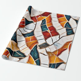 化膿性結晶モザイク ラッピングペーパー