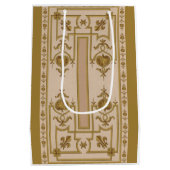 化膿性金ゴールドバロックプリント ミディアムペーパーバッグ (裏面)