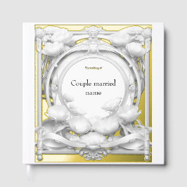 化膿性金ゴールドフローラ結婚モチーフ ゲストブック