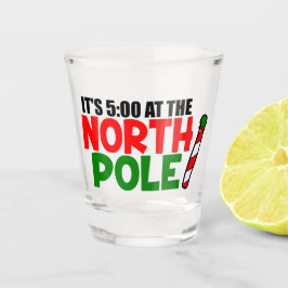 北おもしろい極に五つ星だ ショットグラス