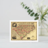 北および南カロライナのパノラママップ ポストカード (スタンド正面)