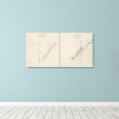 北および南セクション キャンバスプリント (インサイチュ (ウッドフロア))