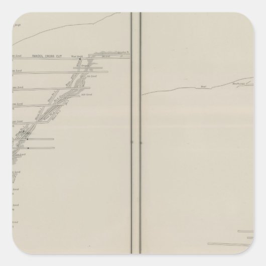 北および南セクション スクエアシール (正面)