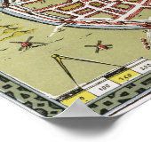 北および東の詳細のマップからハル ポスター (角)