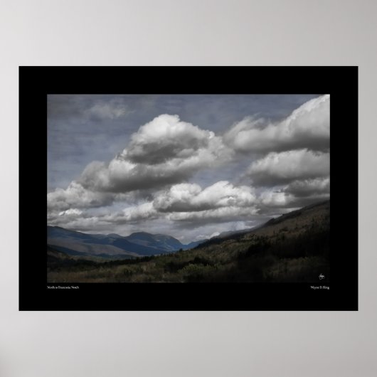 北からフランコニアノッチ ポスター (正面)