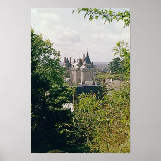 北から復元されたシャトーのビュー ポスター (正面)