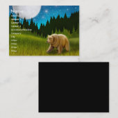 北くまのプロフィールカード 名刺 (正面/裏面)