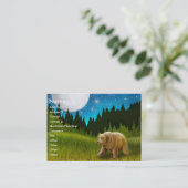 北くまのプロフィールカード 名刺 (スタンド正面)