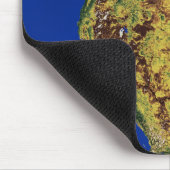 北と中央アメリカの地形図 マウスパッド (コーナー)