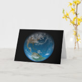 北と南アメリカをフィーチャーしたフルアース。 カード (黄色い花)