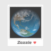 北と南アメリカをフィーチャーしたフルアース。 シール (シート)