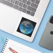 北と南アメリカをフィーチャーしたフルアース。 シール (ノートパソコンとiPhone)