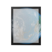 北と南アメリカをフィーチャーしたフルアース。 ノートパッド (回転)