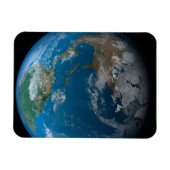 北と南アメリカをフィーチャーしたフルアース。 マグネット (横)