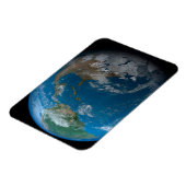 北と南アメリカをフィーチャーしたフルアース。 マグネット (左側)