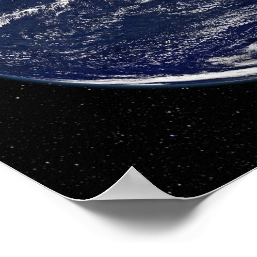 北と南アメリカを示す完全な地球 ポスター (角)