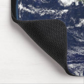 北と南アメリカを示す完全な地球 マウスパッド (コーナー)