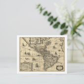 北と南アメリカ – パノラママップ ポストカード (スタンド正面)