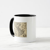 北と南アメリカ – パノラママップ マグカップ (正面左)