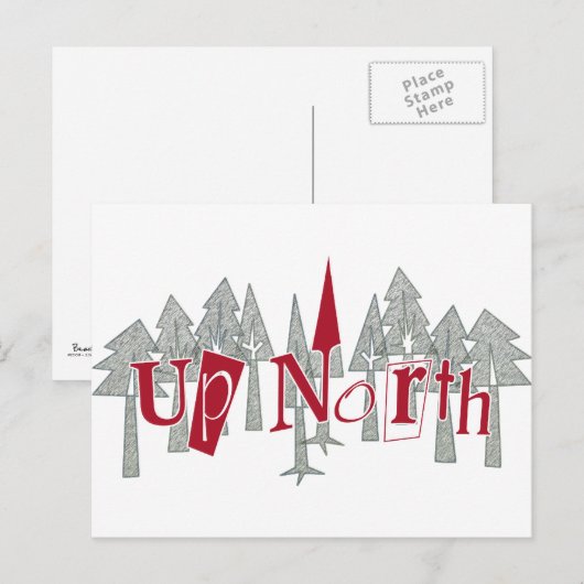 北と木へ ポストカード (正面/裏面)