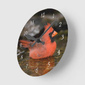 北に基本的な男性に浸ること ラウンド壁時計 (傾斜)