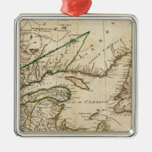 北のイギリスのコロニーの一般図 メタルオーナメント