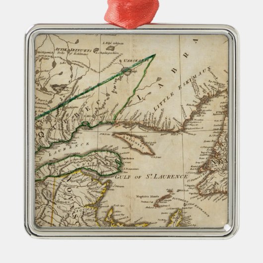 北のイギリスのコロニーの一般図 メタルオーナメント (正面)