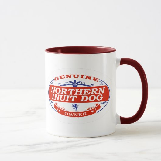 北のイヌイット族犬 マグカップ (右)