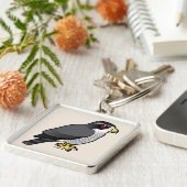 北のオオタカ キーホルダー (側面)