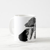 北のオオタカ コーヒーマグカップ (正面左)