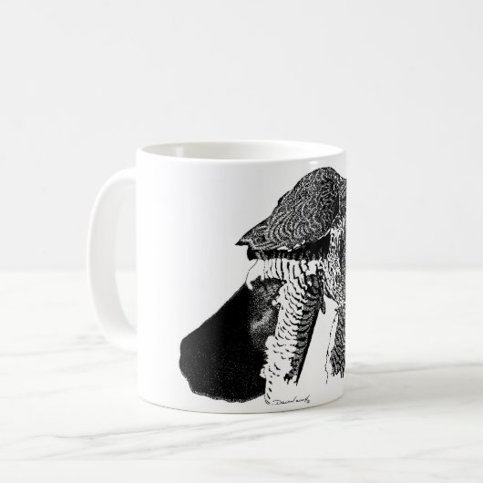 北のオオタカ コーヒーマグカップ (正面左)