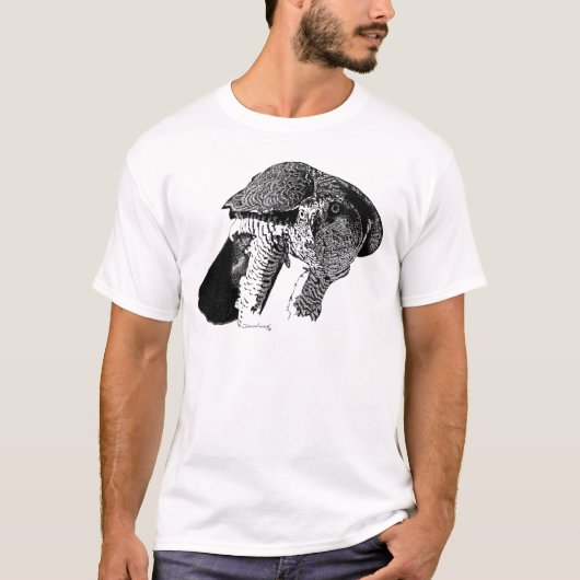 北のオオタカ Tシャツ (正面)