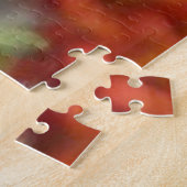 北のオスの(鳥)ショウジョウコウカンチョウ ジグソーパズル (側面)