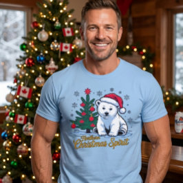 北のクリスマスの精神とカナダのクリスマス Tシャツ