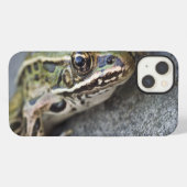 北のヒョウカエル、島見によって、 iPhoneケース (裏面横)