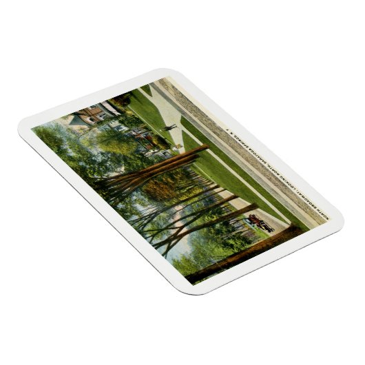 北のブロードウェイ、Saratoga SpringsのNYのヴィンテージ マグネット (右側)