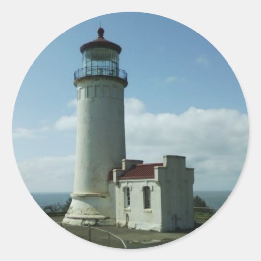 北のヘッドライト、WAのステッカー ラウンドシール (正面)